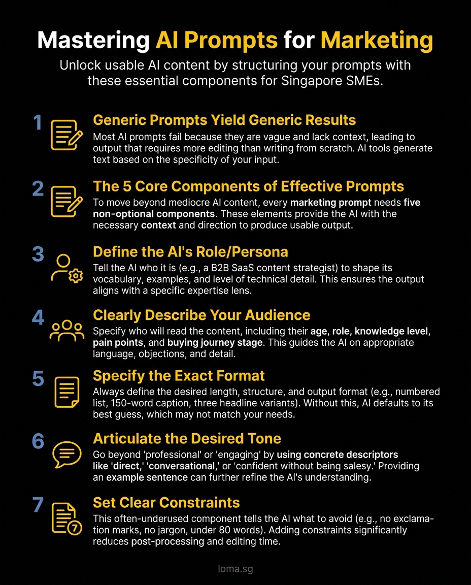 Infographic: Mastering AI Prompts for Marketing