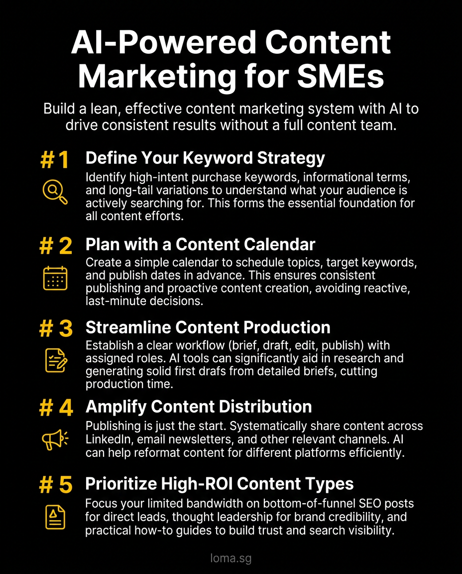Infographic: AI-Powered Content Marketing System for Singapore SMEs