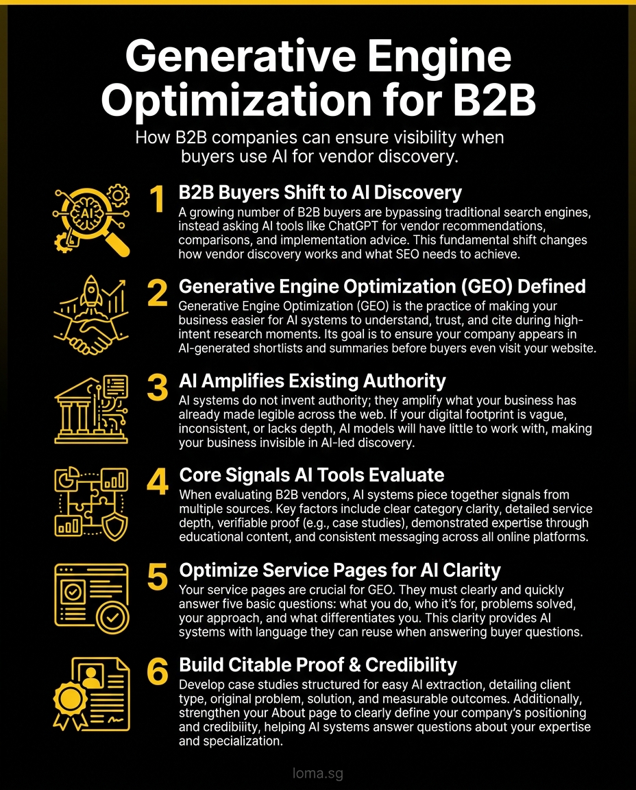 Infographic: Generative Engine Optimization for B2B Companies