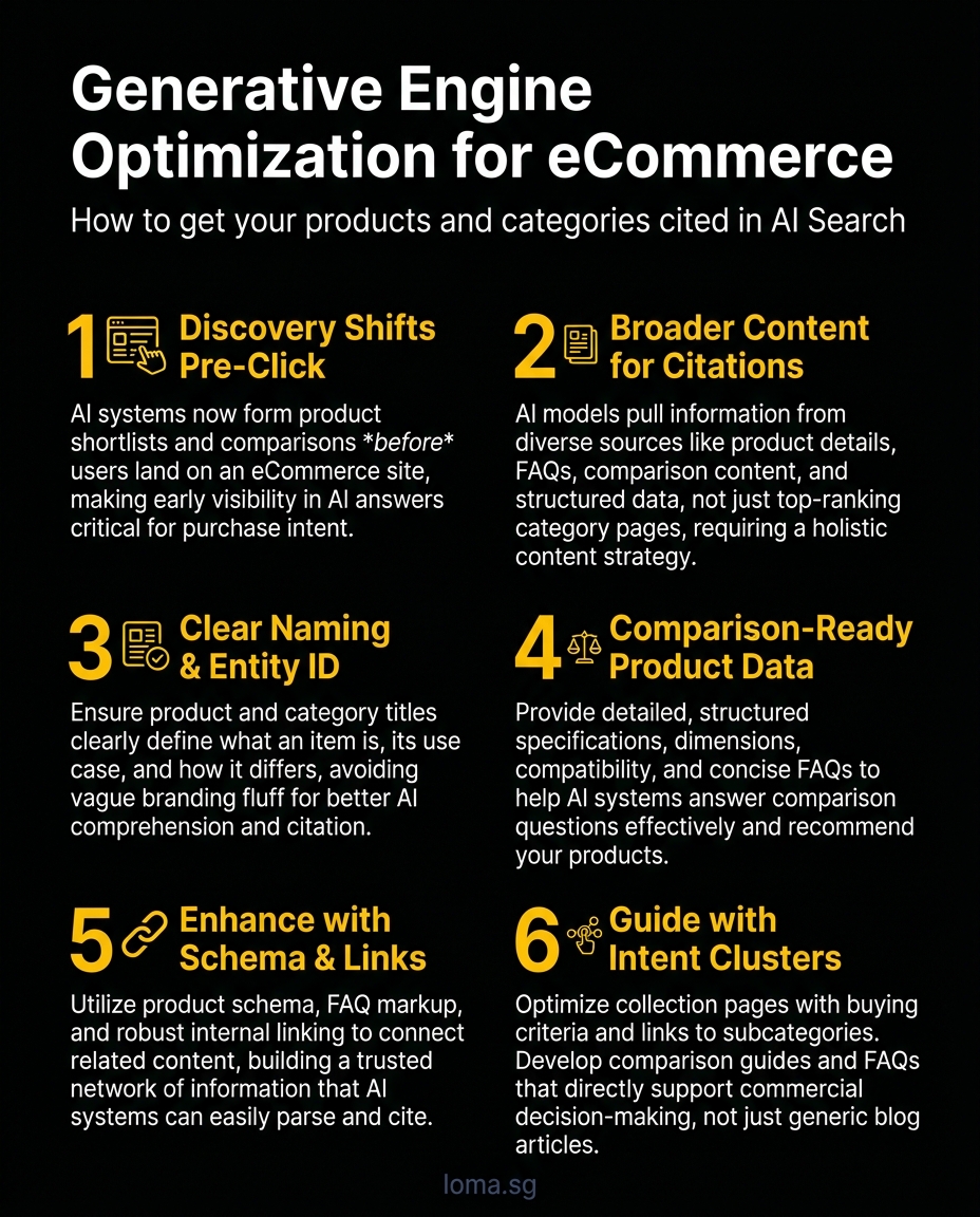 Infographic: Generative Engine Optimization for eCommerce Brands in Singapore