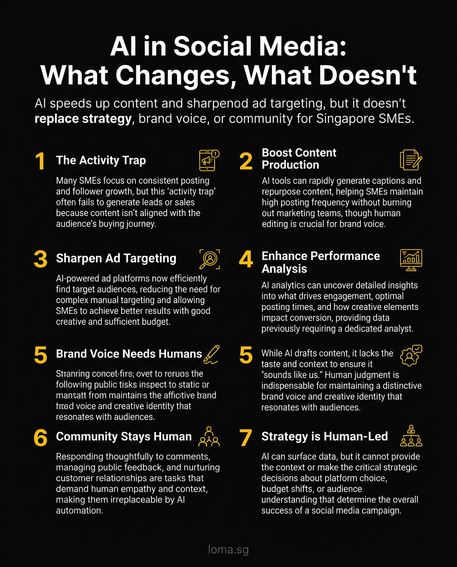 Infographic: AI in Social Media Marketing for Singapore SMEs