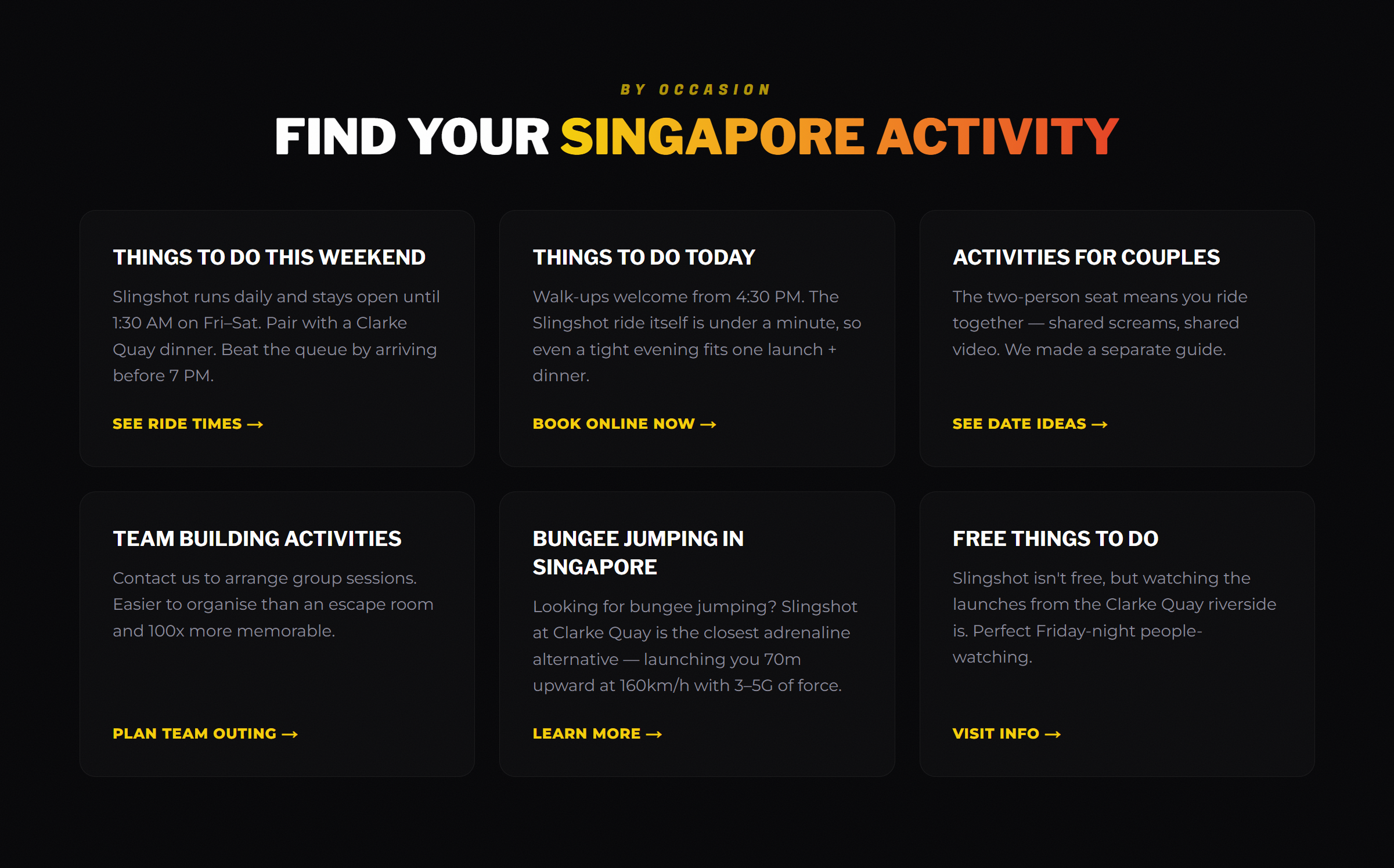 Slingshot Singapore desktop screenshot